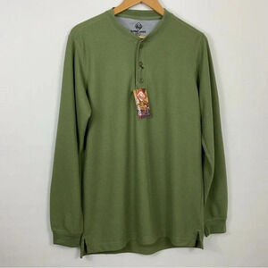 Alpine Lakes Long Sleeve‎ Waffle Knit Thermal Shirt Size Small